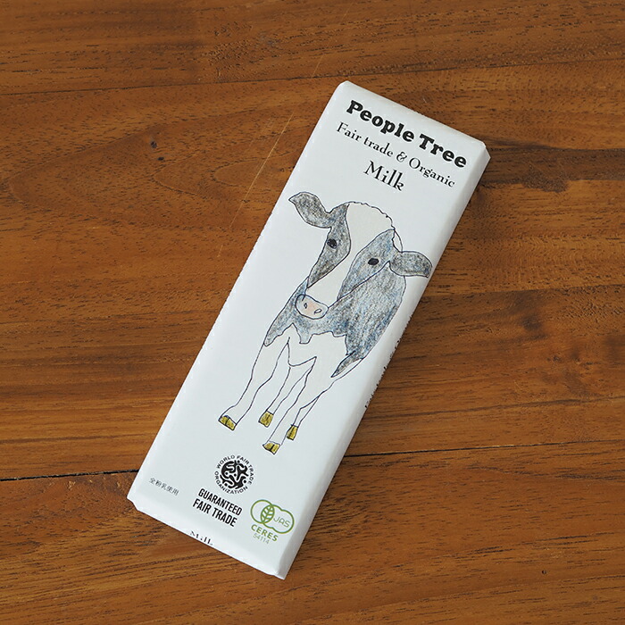【セール3/31まで】【秋冬限定】ピープルツリー　フェアトレードチョコ　板チョコ　オーガニック　ミルク　/　People　Tree　※