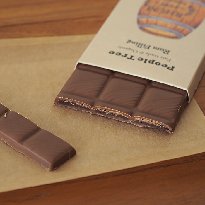 【取扱終了0312】【秋冬限定】ピープルツリー　フェアトレードチョコ　フィリング・オーガニック　ラム　/　People　Tree