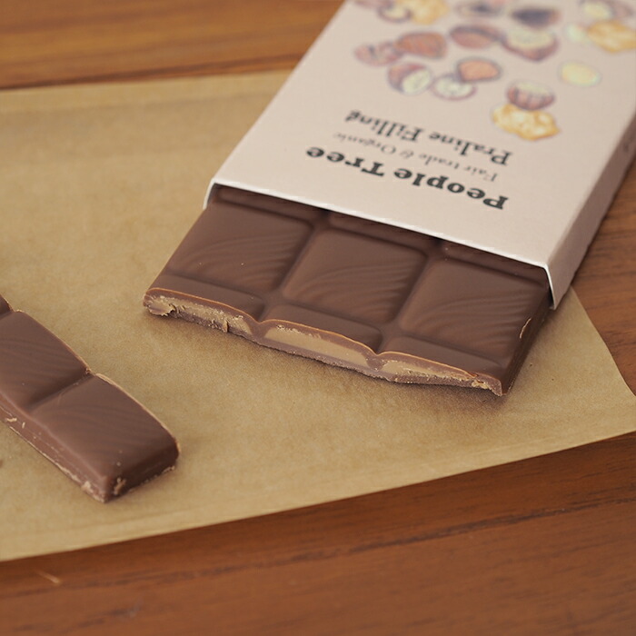 【取扱終了0312】【秋冬限定】ピープルツリー　フェアトレードチョコ　フィリング・オーガニック　プラリネ　/　People　Tree