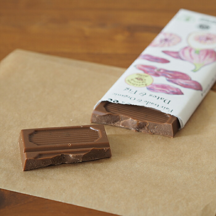 【取扱終了0302】【秋冬限定】ピープルツリー　フェアトレードチョコ　板チョコ　オーガニック　デーツ＆フィグ　/　People　Tree