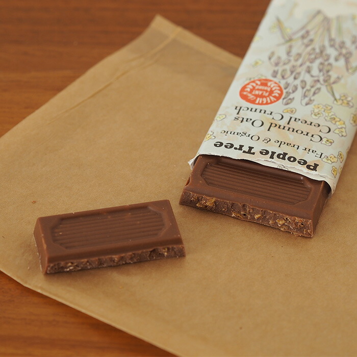 【取扱終了0312】【秋冬限定】ピープルツリー　フェアトレードチョコ　板チョコ　オーガニック　グラウンドオーツ・シリアルクランチ　/　People　Tree