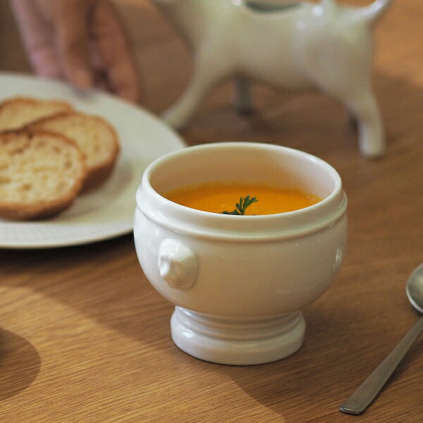 ピリヴィッツ　ライオンヘッド　スープチュリーン　300cc　P057　/　PILLIVUYT　Ovenware