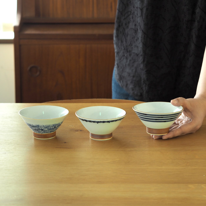 副千製陶所　渕地紋　姫碗