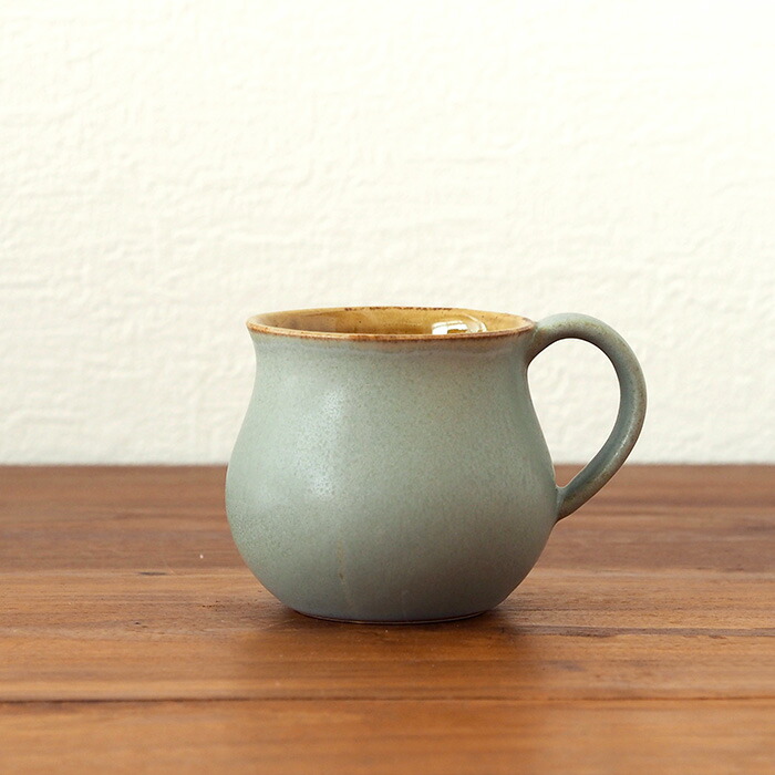 長十郎窯　マグカップ　みる色