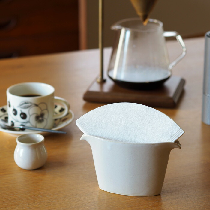 長十郎窯　スマートスタンド　白釉