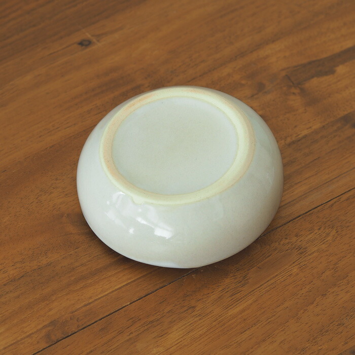 長十郎窯　お玉立　白釉