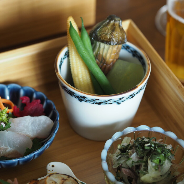 副千製陶所　渕地紋　そば猪口