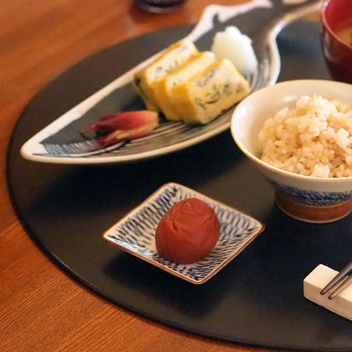 副千製陶所　みじん唐草　角豆皿