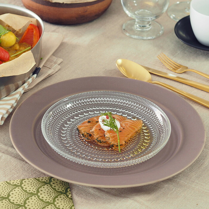 SAKUZAN　Sara　プレート　26cm　10”　ブラウン　※