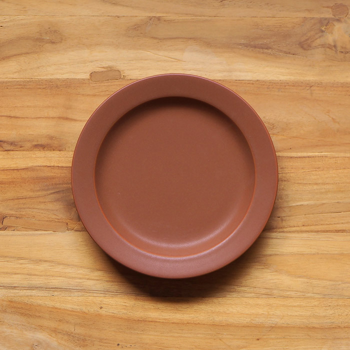 【プロキッチン別注】SAKUZAN　Sara　プレート　20cm　7”　キャラメルブラウン　※
