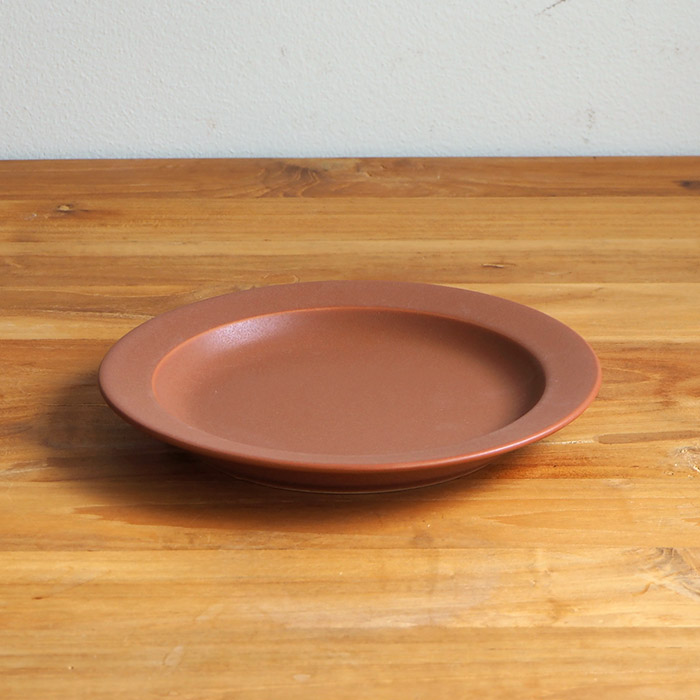 【プロキッチン別注】SAKUZAN　Sara　プレート　20cm　7”　キャラメルブラウン　※