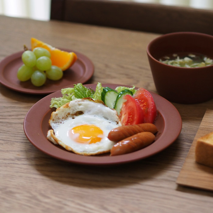 【プロキッチン別注】SAKUZAN　Sara　プレート　20cm　7”　キャラメルブラウン　※