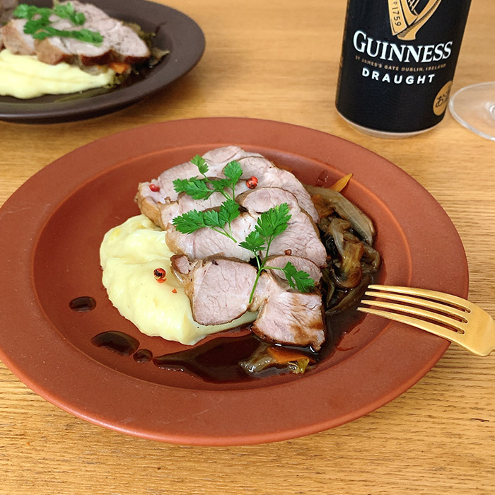 【プロキッチン別注】SAKUZAN　Sara　プレート　20cm　7”　キャラメルブラウン　※