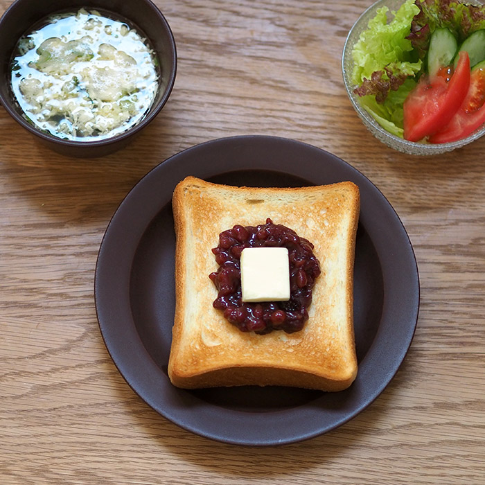 【プロキッチン別注】SAKUZAN　Sara　プレート　20cm　7”　チョコレートブラウン