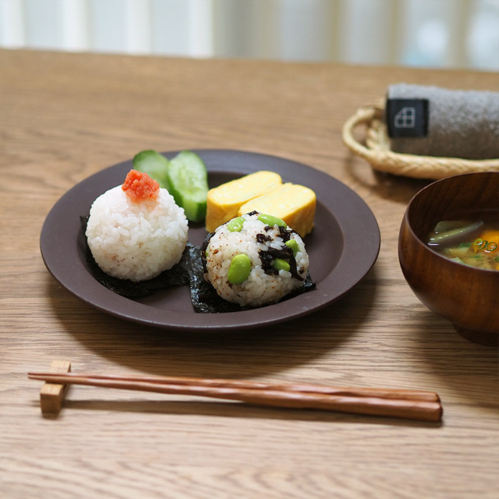 【プロキッチン別注】SAKUZAN　Sara　プレート　20cm　7”　チョコレートブラウン