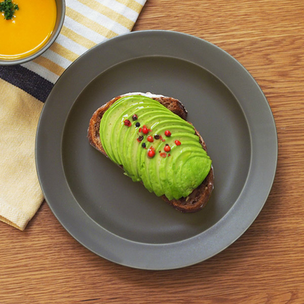 【プロキッチン別注】SAKUZAN　Sara　プレート　20cm　7”　ディムグレー