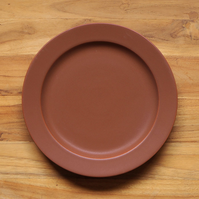 【プロキッチン別注】SAKUZAN　Sara　プレート　26cm　10”　キャラメルブラウン　※