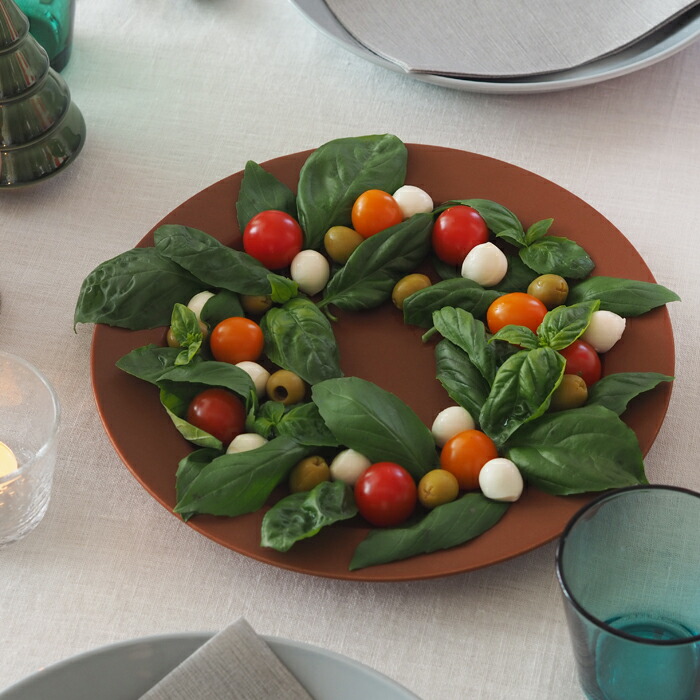 【プロキッチン別注】SAKUZAN　Sara　プレート　26cm　10”　キャラメルブラウン　※