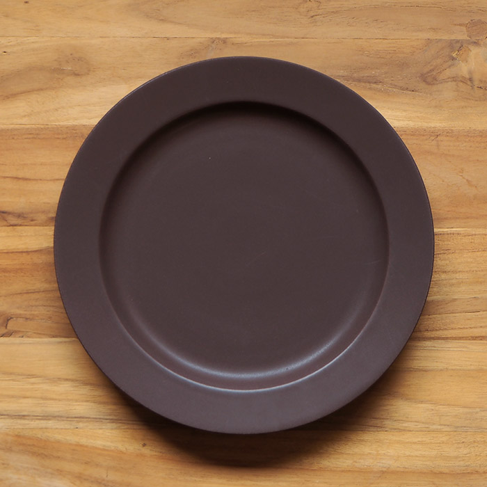 【プロキッチン別注】SAKUZAN　Sara　プレート　26cm　10”　チョコレートブラウン　※