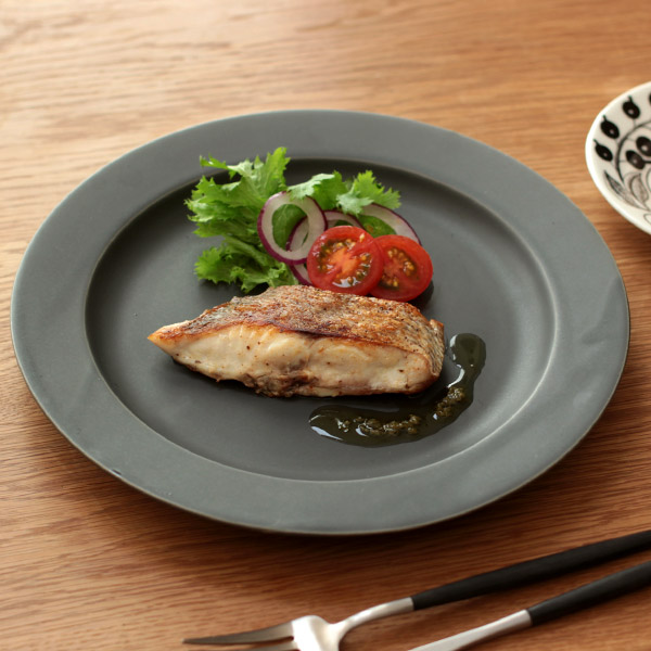 【プロキッチン別注】SAKUZAN　Sara　プレート　26cm　10”　ディムグレー