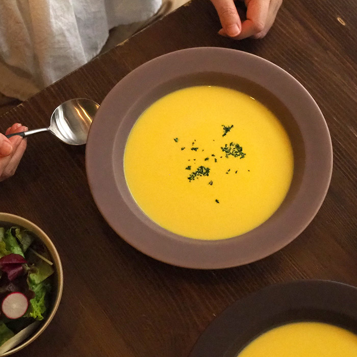 SAKUZAN　Sara　ボウル　21cm　9”　ブラウン　※