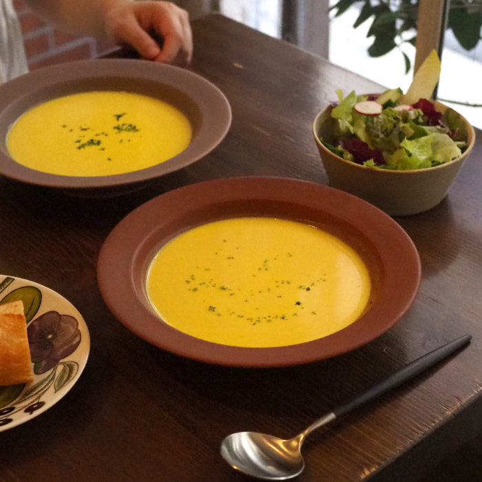 【プロキッチン別注】SAKUZAN　Sara　ボウル　21cm　9”　キャラメルブラウン　※