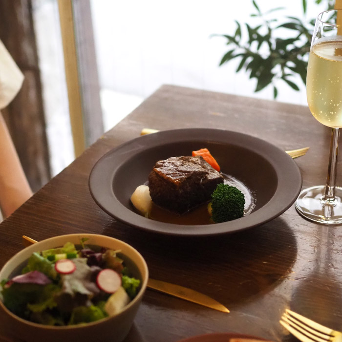 【プロキッチン別注】SAKUZAN　Sara　ボウル　21cm　9”　チョコレートブラウン※