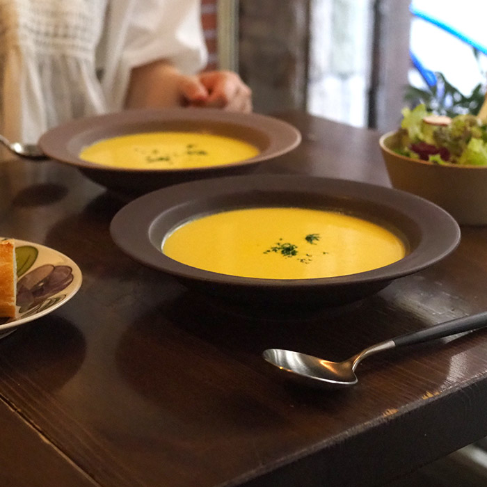 【プロキッチン別注】SAKUZAN　Sara　ボウル　21cm　9”　チョコレートブラウン※