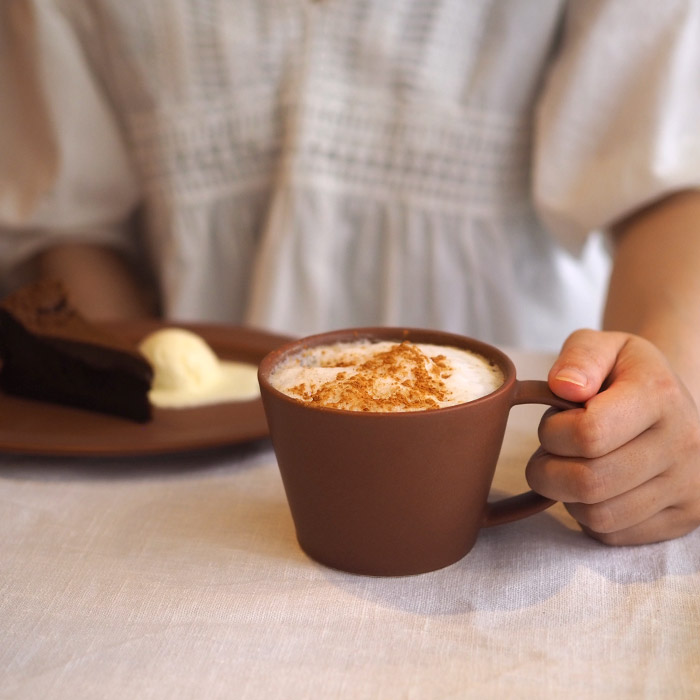 【プロキッチン別注】SAKUZAN　Sara　コーヒーカップ　キャラメルブラウン　※