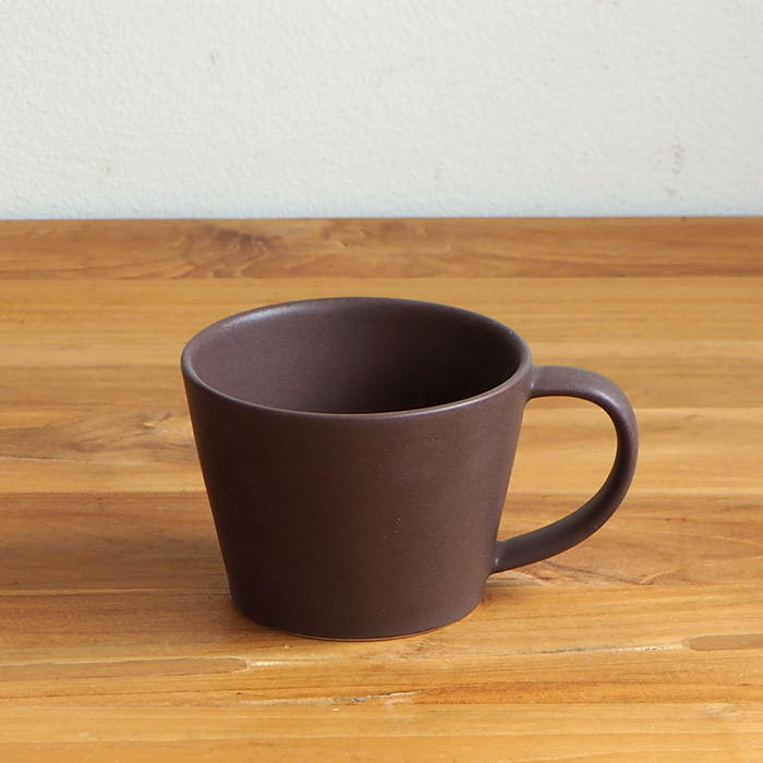 【プロキッチン別注】SAKUZAN　Sara　コーヒーカップ　チョコレートブラウン