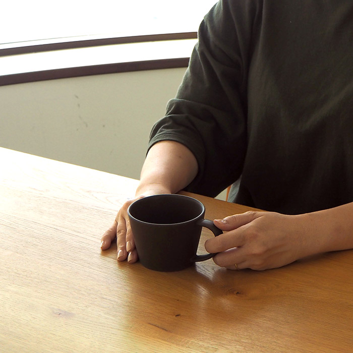 【プロキッチン別注】SAKUZAN　Sara　コーヒーカップ　チョコレートブラウン