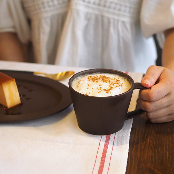 【プロキッチン別注】SAKUZAN　Sara　コーヒーカップ　チョコレートブラウン