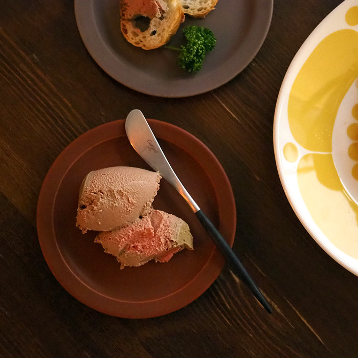 【取扱終了1210】【プロキッチン別注】SAKUZAN　Sara　プレート　14cm　キャラメルブラウン　※