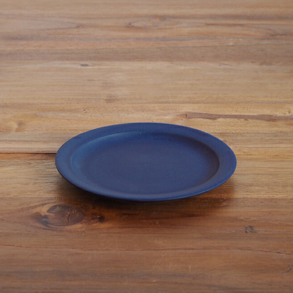 【プロキッチン別注】SAKUZAN　Sara　プレート　14cm　ネイビーブルー