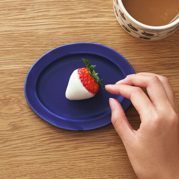 【プロキッチン別注】SAKUZAN　Sara　オーバル　S　ネイビーブルー