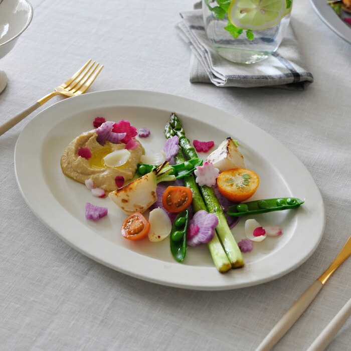 SAKUZAN　Sara　オーバル　L　クリーム