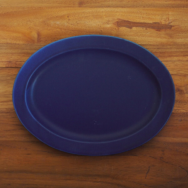 【プロキッチン別注】SAKUZAN　Sara　オーバル　L　ネイビーブルー