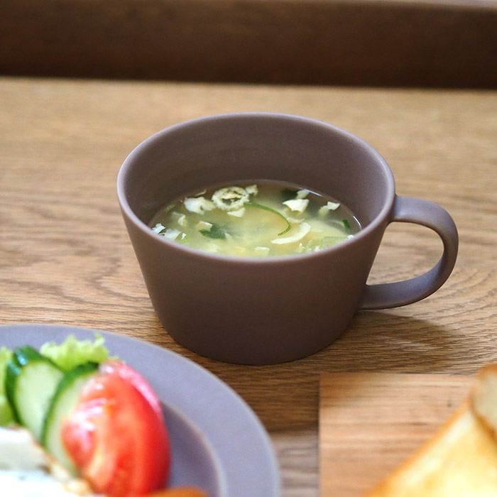 SAKUZAN　Sara　スープカップ　ブラウン　※
