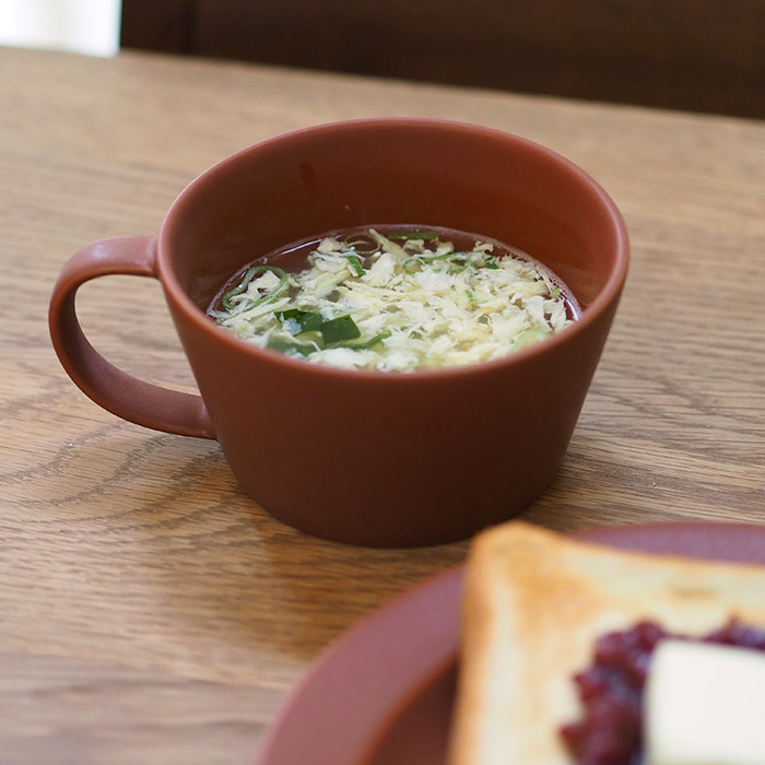 【プロキッチン別注】SAKUZAN　Sara　スープカップ　キャラメルブラウン　※