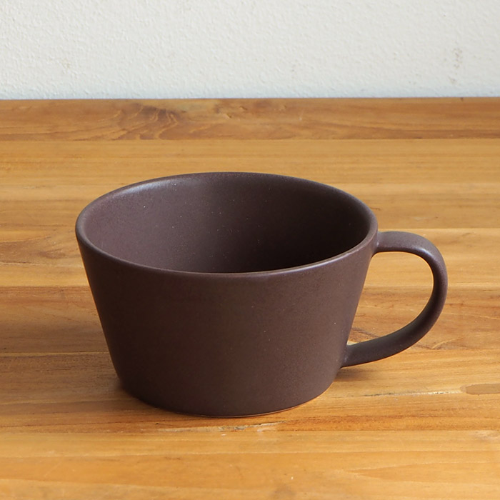 【プロキッチン別注】SAKUZAN　Sara　スープカップ　チョコレートブラウン