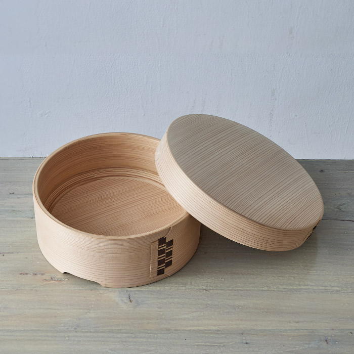 栗久　おひつ　3合　浅型　脚付き