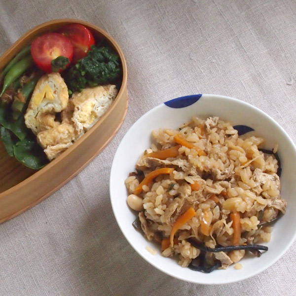 秋田杉　大館曲げわっぱ弁当箱　はんごう　一段