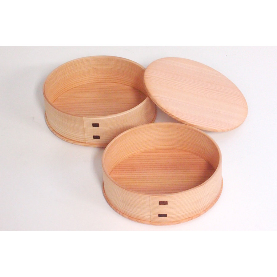 秋田杉　大館曲げわっぱ弁当箱　ひな　二段