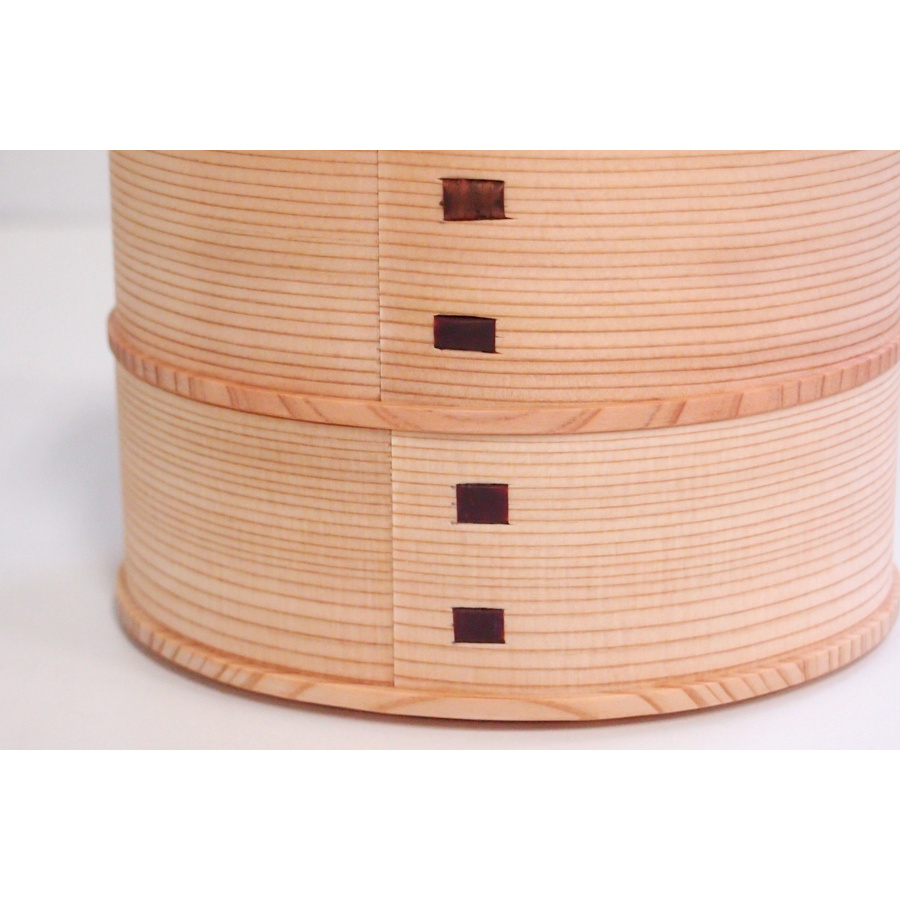 秋田杉　大館曲げわっぱ弁当箱　ひな　二段