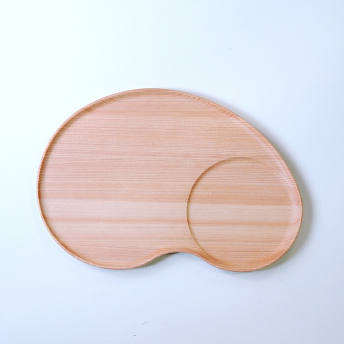 【プロキッチンオリジナル】木のビーンズプレート　四万十ひのき　25×17cm　/　PROKITCHEN