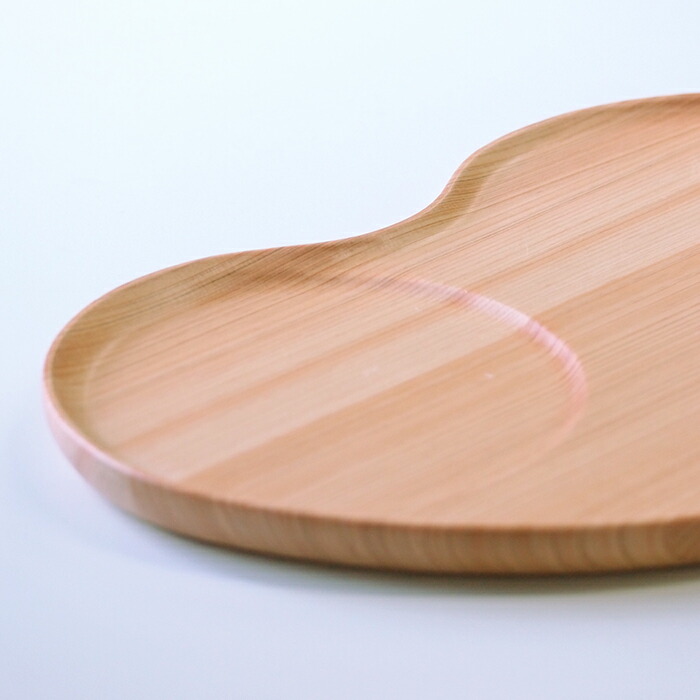 【プロキッチンオリジナル】木のビーンズプレート　四万十ひのき　25×17cm　/　PROKITCHEN