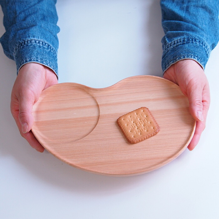 【プロキッチンオリジナル】木のビーンズプレート　四万十ひのき　25×17cm　/　PROKITCHEN
