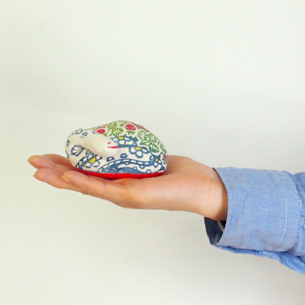 真工藝　木版手染めぬいぐるみ　干支シリーズ・親　巳　へび