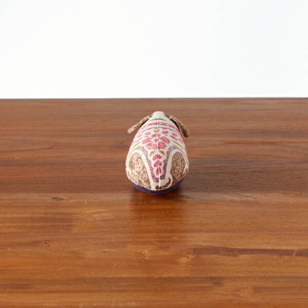 真工藝　木版手染めぬいぐるみ　干支シリーズ・仔　戌　いぬ