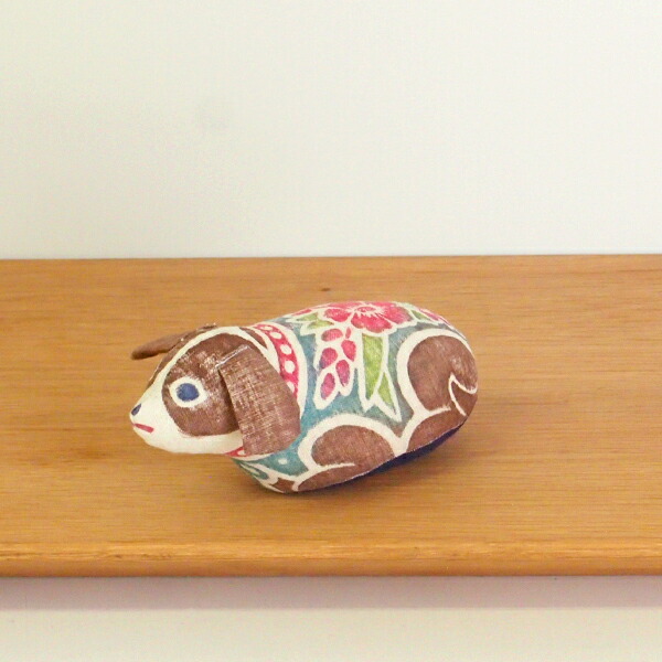 真工藝　木版手染めぬいぐるみ　干支シリーズ・親　戌　いぬ